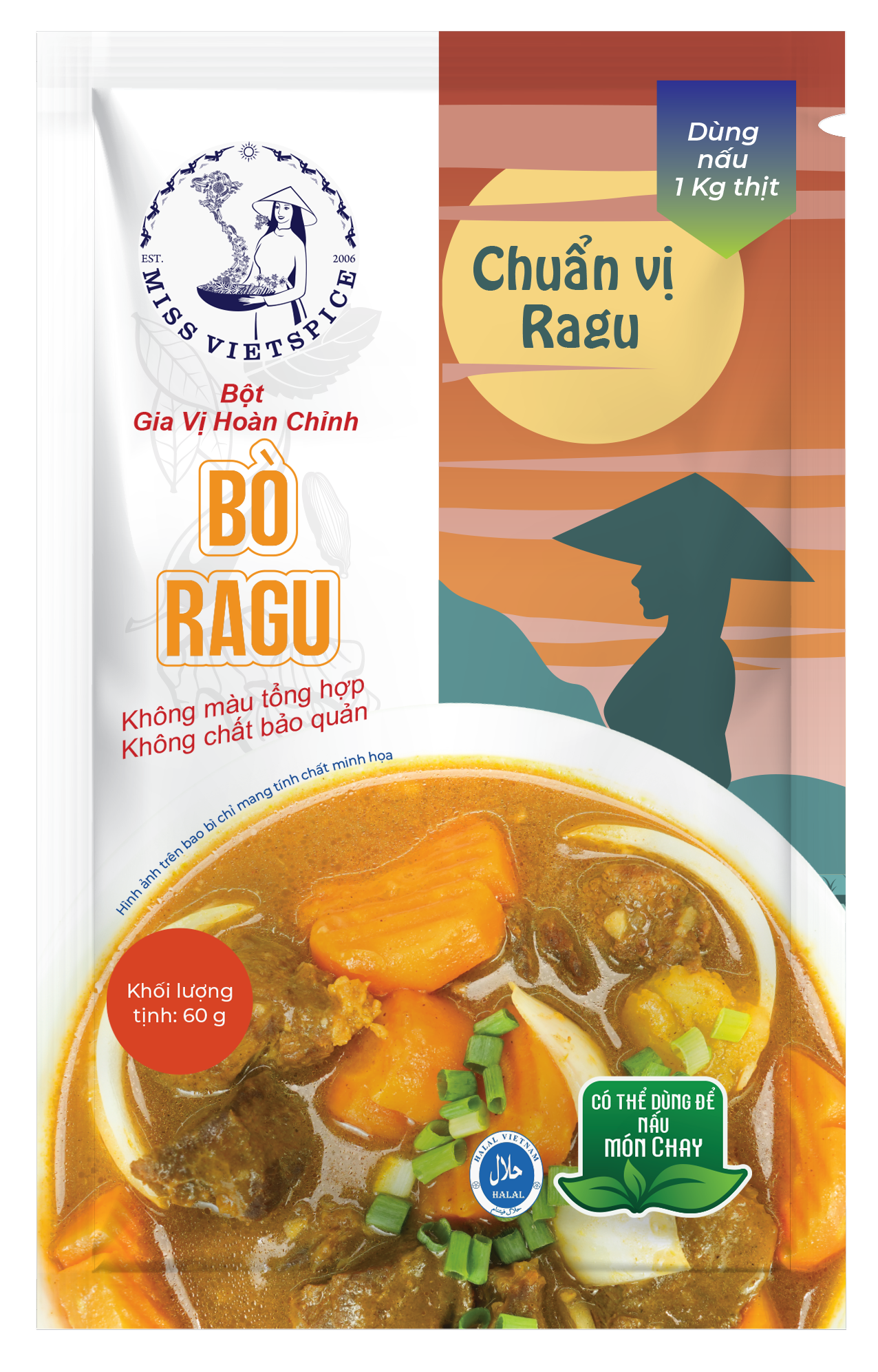  Gói gia vị hoàn chỉnh nấu Bò Ragu 