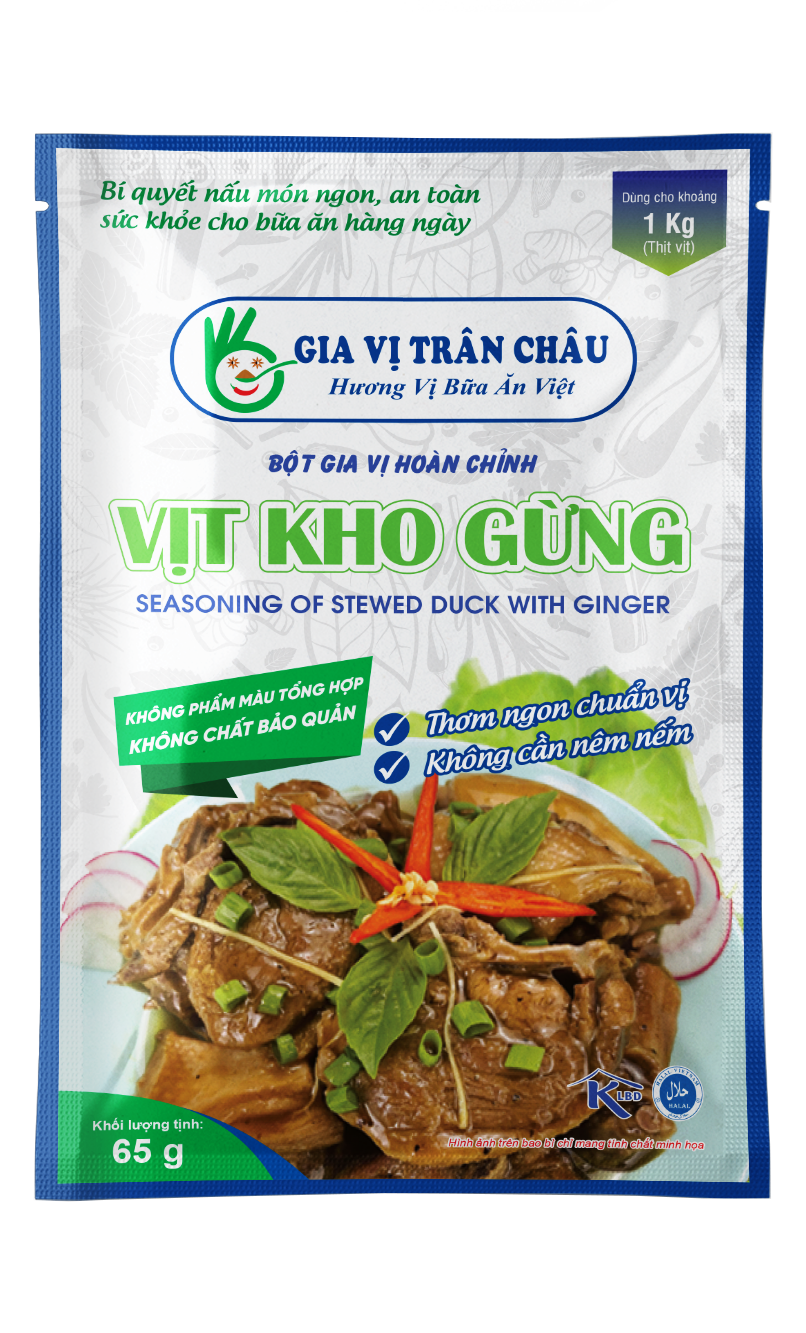  Gói gia vị hoàn chỉnh nấu Vịt kho gừng 