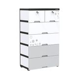  Tủ nhựa đôi 6 ngăn Happy Family KS-CA688F6 