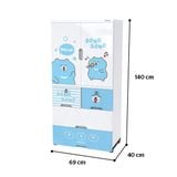  Tủ nhựa trẻ em 2 cánh Happy Kids SUNHOUSE KS-CA1400G4/KS-CA1400B4 