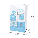  Tủ nhựa trẻ em 2 cánh Happy Kids SUNHOUSE KS-CA1177G3/ KS-CA1177B3 