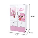  Tủ nhựa trẻ em 2 cánh Happy Kids SUNHOUSE KS-CA1177G3/ KS-CA1177B3 