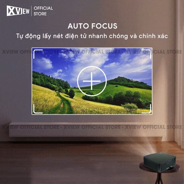 Xview XF200 Ultra - Máy chiếu LED LCD sáng nhất hiện nay, độ sáng lên đến 1.800 ansi, phân giải thực chuẩn Full HD 1080p, hỗ trợ hệ điều hành Android TV mượt mà và chân giá truyền động điện tử thông minh