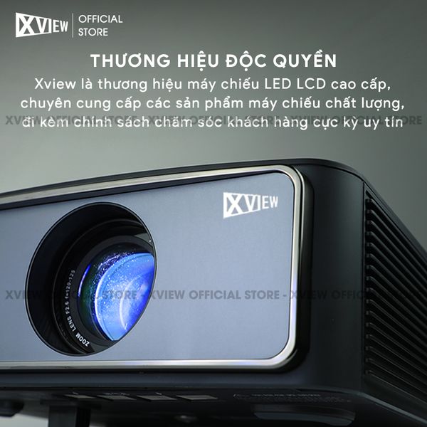 Xview XF200 Ultra - Máy chiếu LED LCD sáng nhất hiện nay, độ sáng lên đến 1.800 ansi, phân giải thực chuẩn Full HD 1080p, hỗ trợ hệ điều hành Android TV mượt mà và chân giá truyền động điện tử thông minh