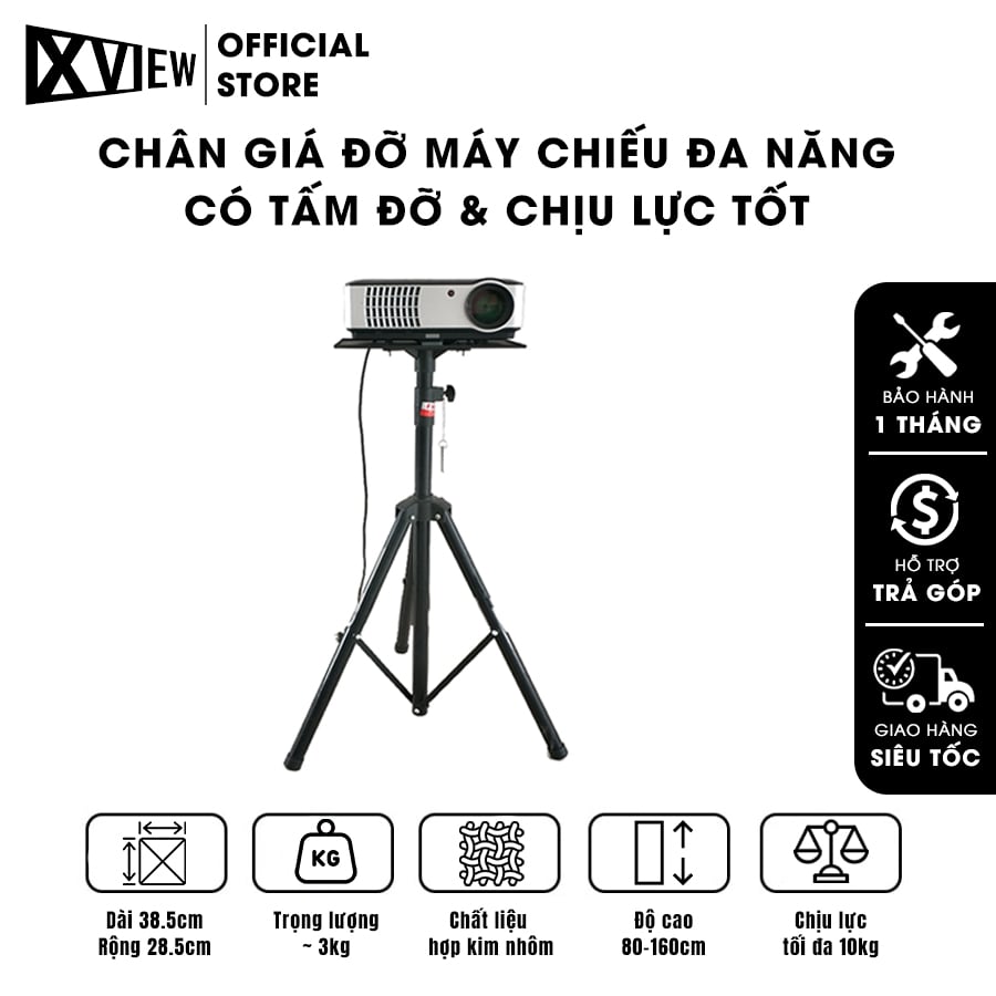 Chân giá máy chiếu đa năng - Trụ vững chắc chắn, loại cao cấp siêu cứng, chịu lực tốt