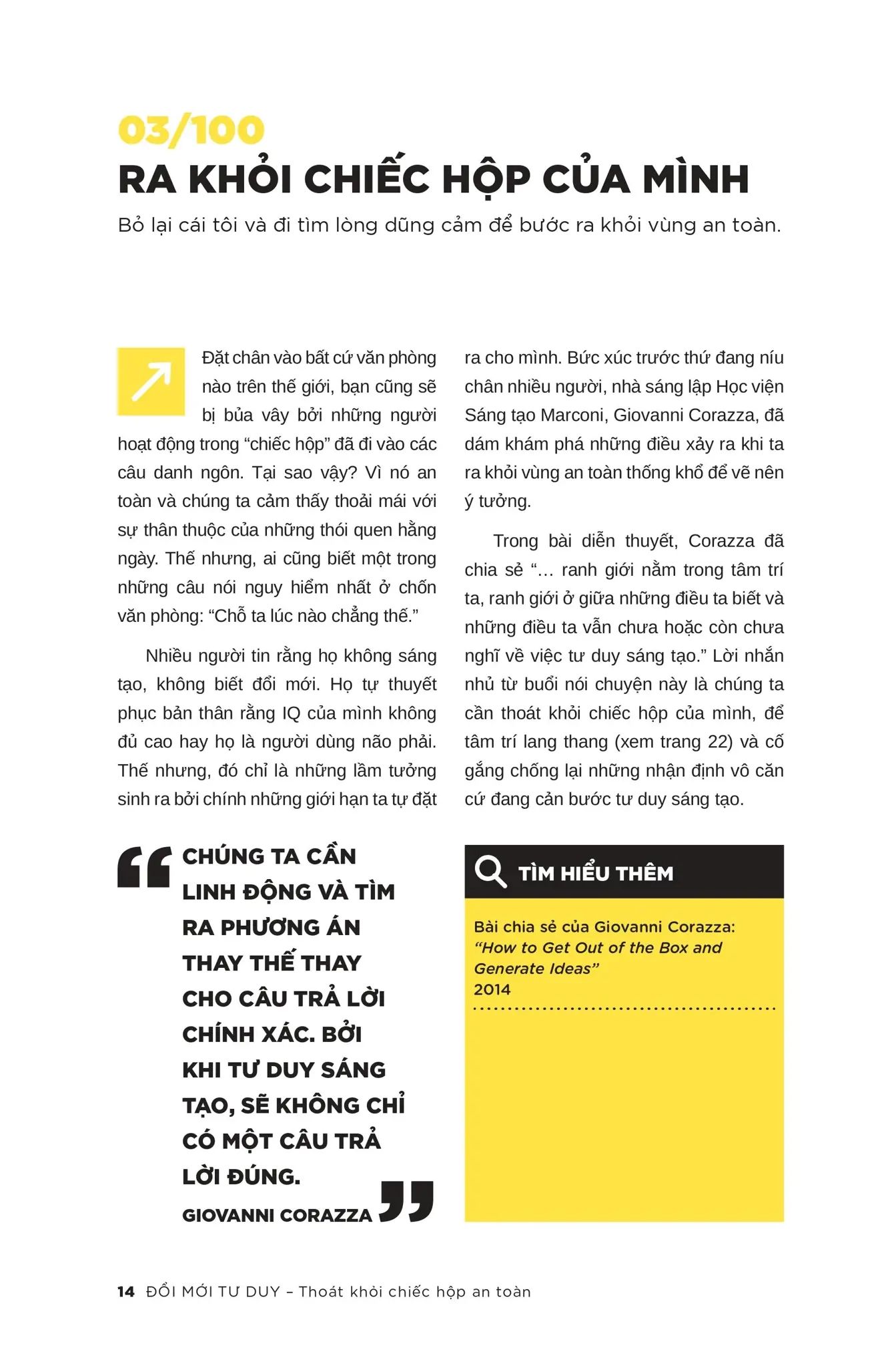  Greatted Talks : Đổi Mới Tư Duy - Thoát Khỏi Chiếc Hộp An Toàn 