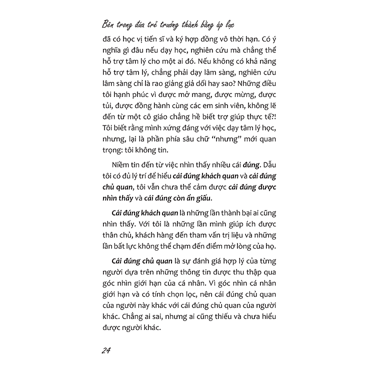  Bên Trong Đứa Trẻ Trưởng Thành Bằng Áp Lực ( Phát hành 17/5) 