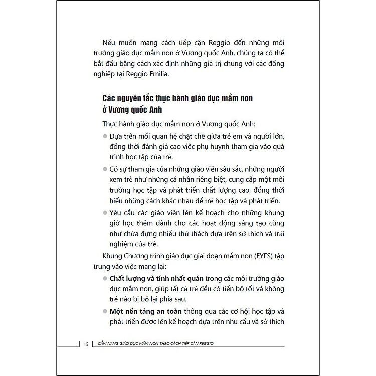  Cẩm Nang Giáo Dục Mầm Non Theo Cách Tiếp Cận Reggio 