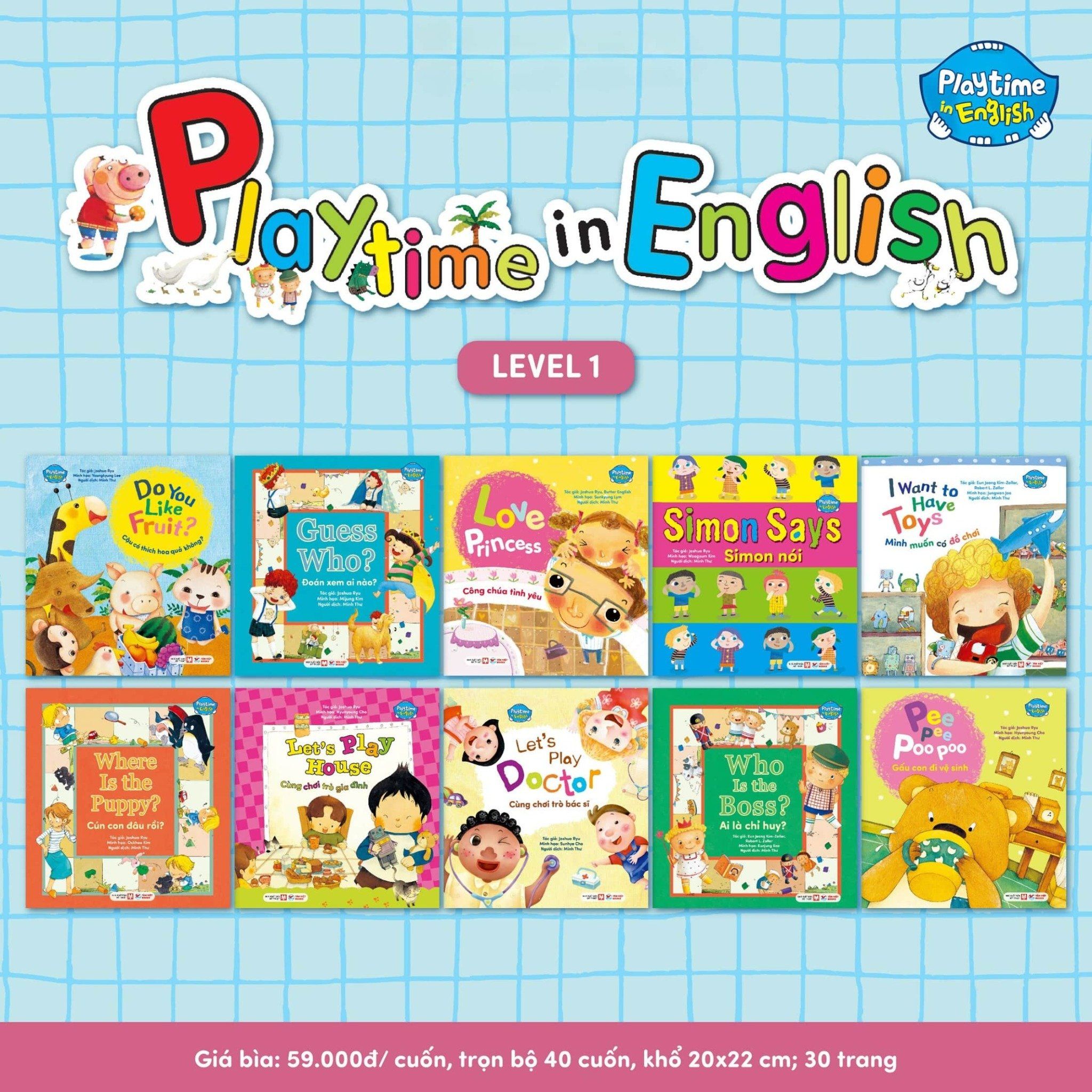  Bộ Playtime In English (Bộ 40 cuốn) 