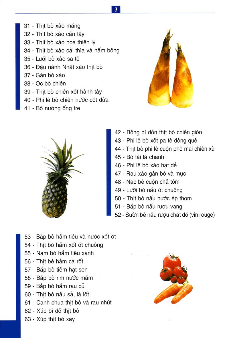  60 Món Ăn Được Ưa Thích - Món Bò 