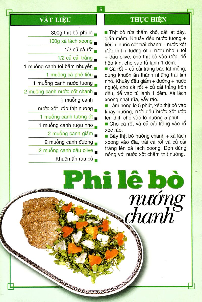  60 Món Ăn Được Ưa Thích - Món Bò 