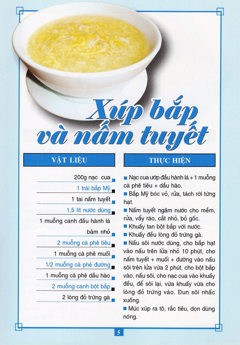  Món Ăn Được Ưa Thích - Món Xúp 