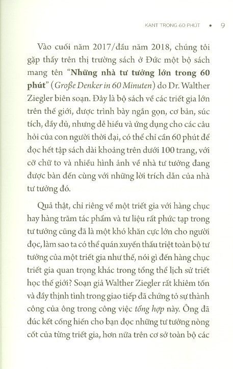  Những Nhà Tư Tưởng Lớn - Kant Trong 60 Phút 
