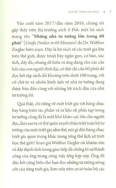  Những Nhà Tư Tưởng Lớn - Sartre Trong 60 Phút 
