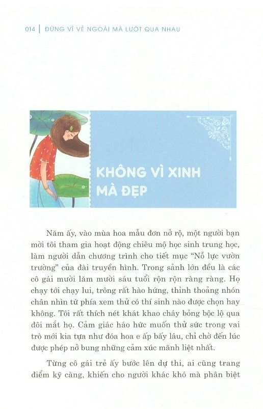  Đừng Vì Vẻ Ngoài Mà Lướt Qua Nhau 