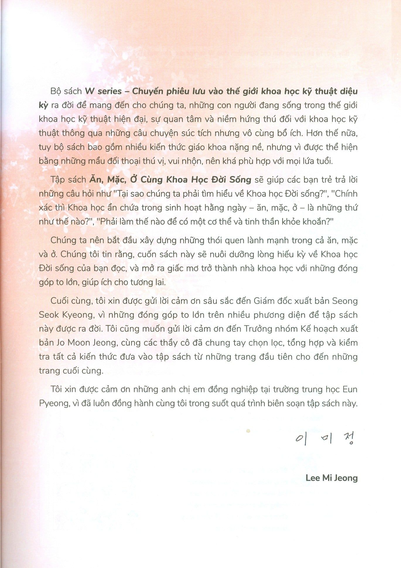  W Series 03 - Ăn, Mặc, Ở Cùng Khoa Học Đời Sống 