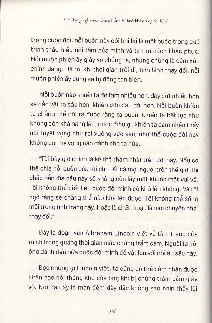  Tôi Từng Nghĩ Mọi Thứ Sẽ Ổn Khi Trở Thành Người Lớn 
