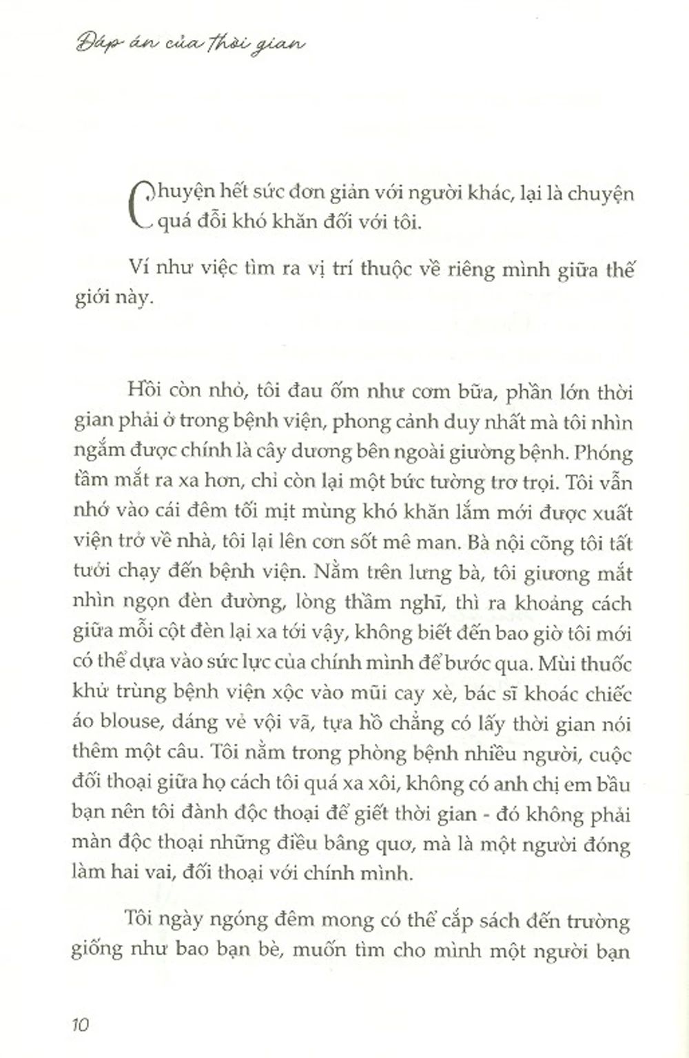  Đáp Án Của Thời Gian 