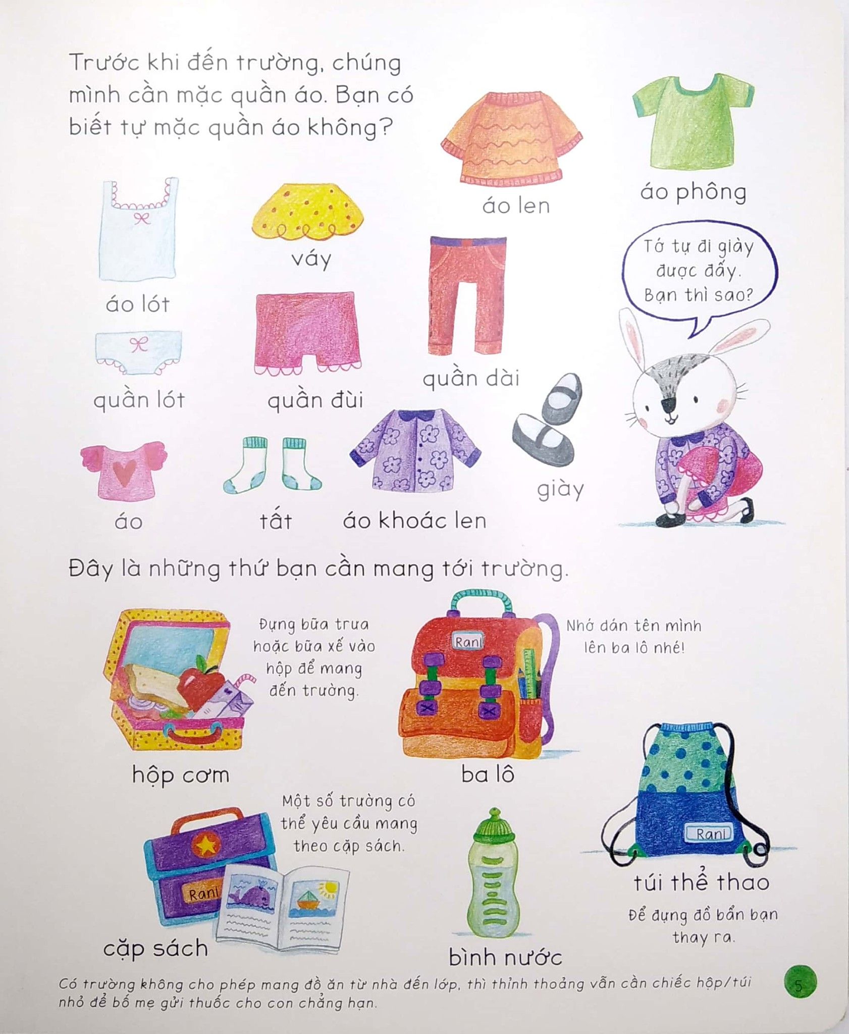  Mọi Điều Em Cần Biết Trước Ngày Đi Mẫu Giáo 