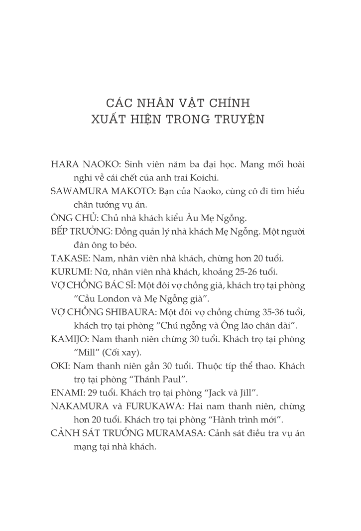  Vụ Án Mạng Ở Nhà Khách Núi Hakuba 