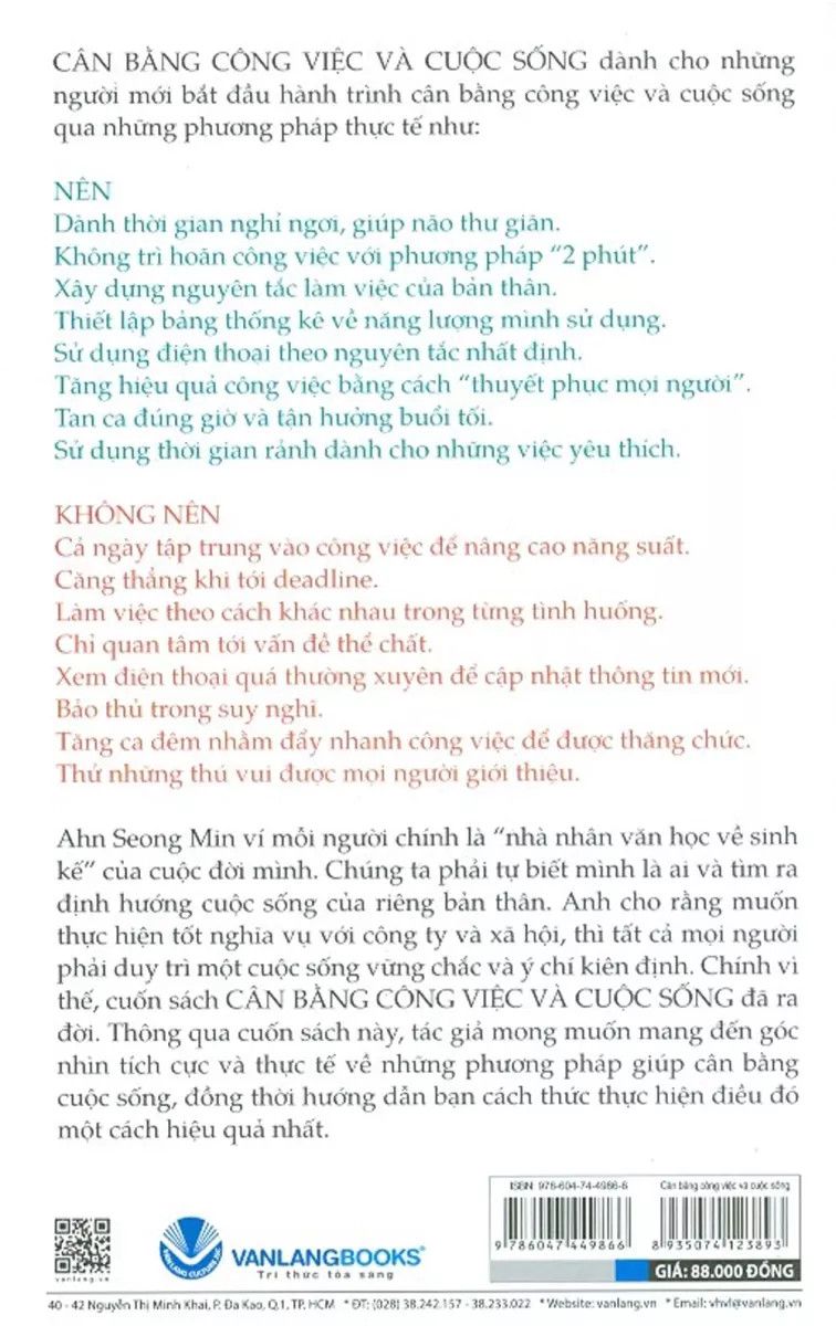  Cân Bằng Công Việc Và Cuộc Sống 