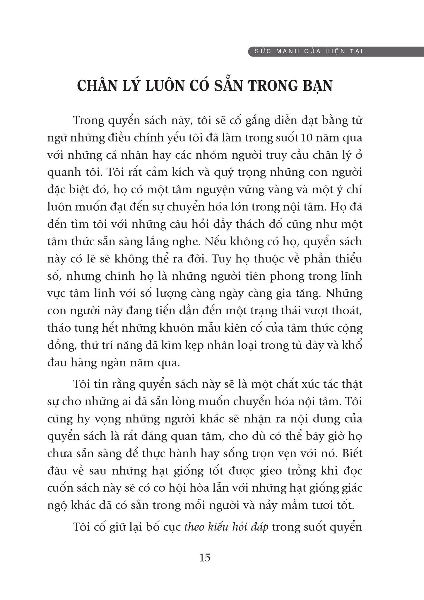  Sức Mạnh Của Hiện Tại 