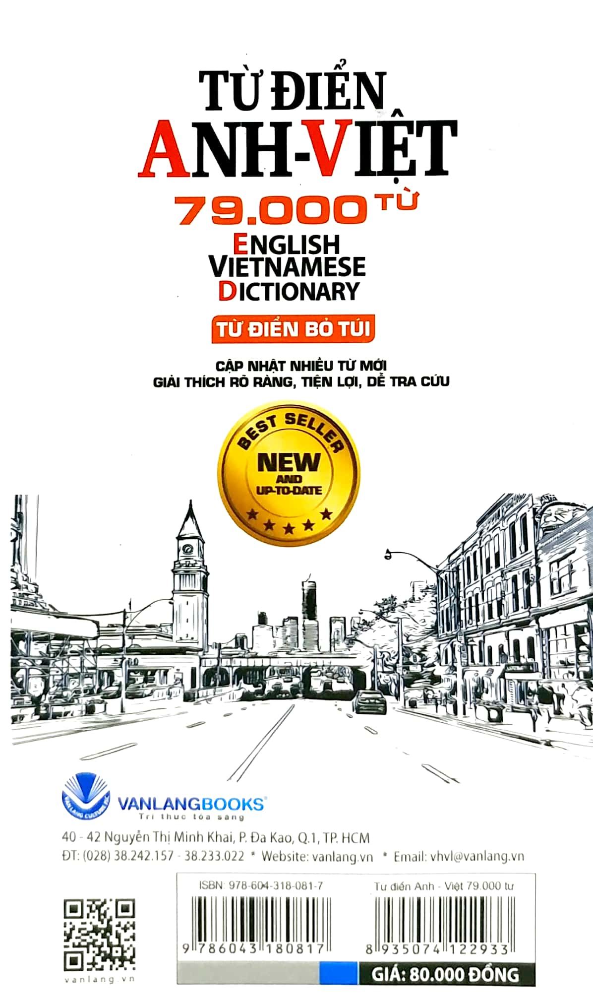  Từ Điển Anh - Việt 79.000 Từ (Vl) 