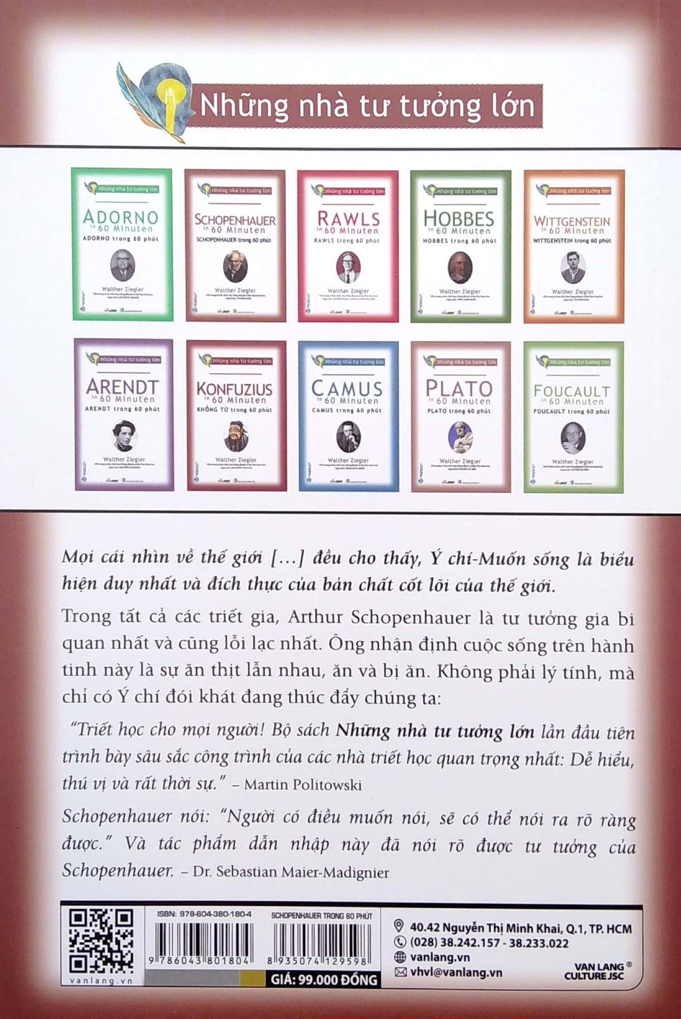  Những Nhà Tư Tưởng Lớn - Schopenhauer Trong 60 Phút 