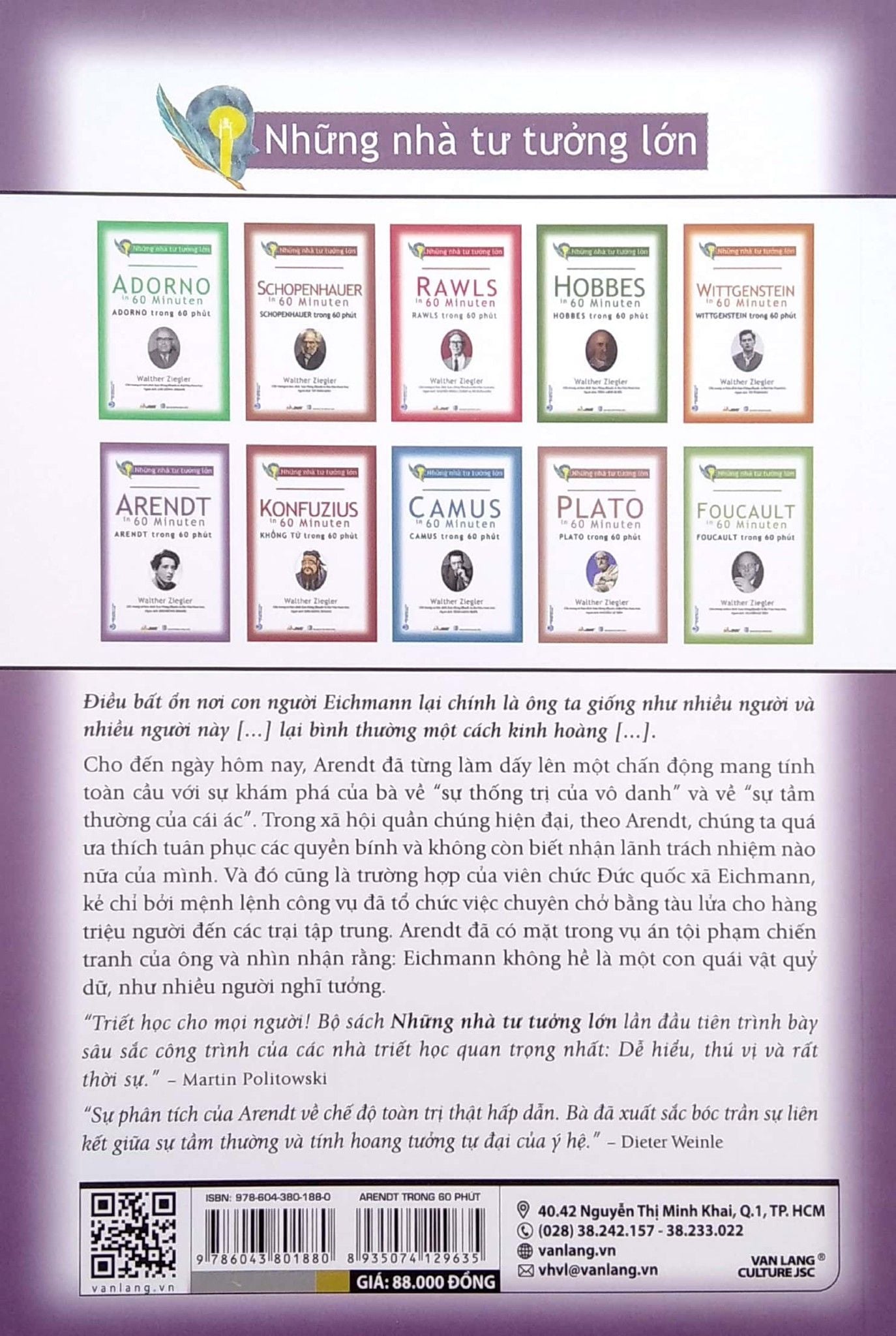  Những Nhà Tư Tưởng Lớn - Arendt Trong 60 Phút 