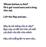  Sách Lật Tương Tác Song Ngữ 0-3 Tuổi - Mông Ai Đây? 