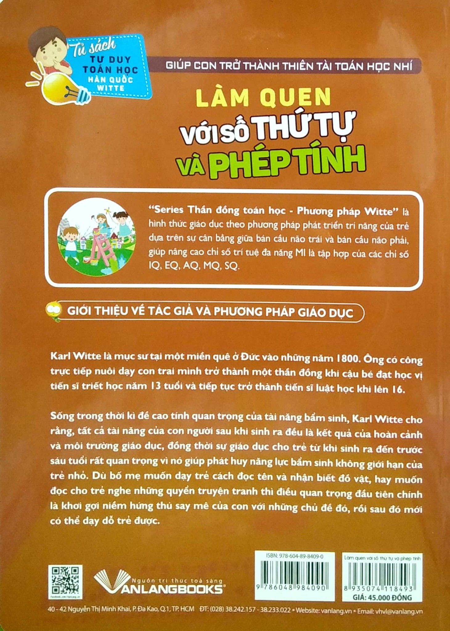  Tủ Sách Tư Duy Toán Học HQ - Làm Quen Với Số Thứ Tự Và Phép Tính 