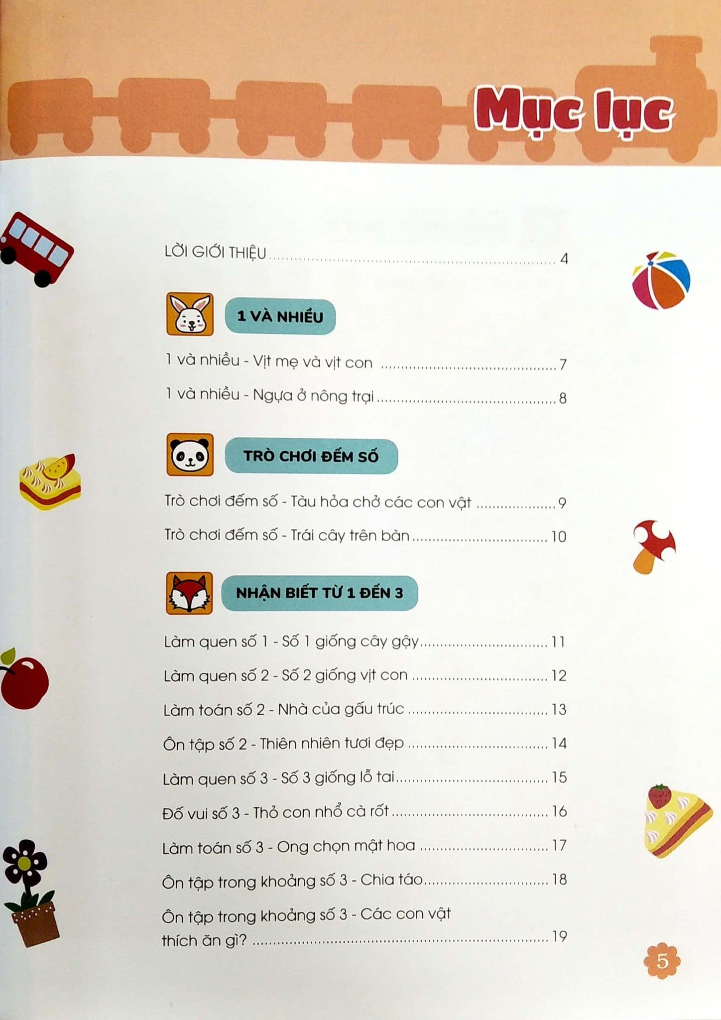  Thiên Tài Toán Học (3 - 4 Tuổi) - Học Số Từ 1 - 5 