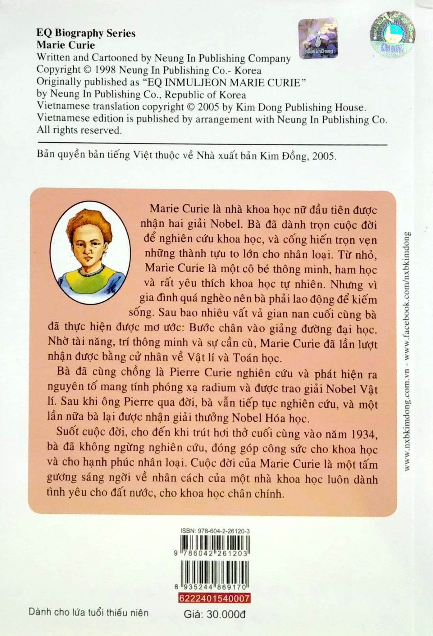  Danh Nhân Thế Giới - Marie Curie 