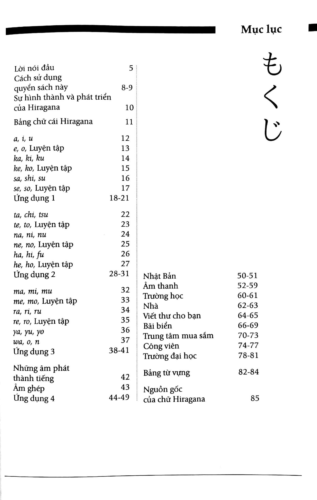  Tự Học Viết Tiếng Nhật Căn Bản Hiragana 