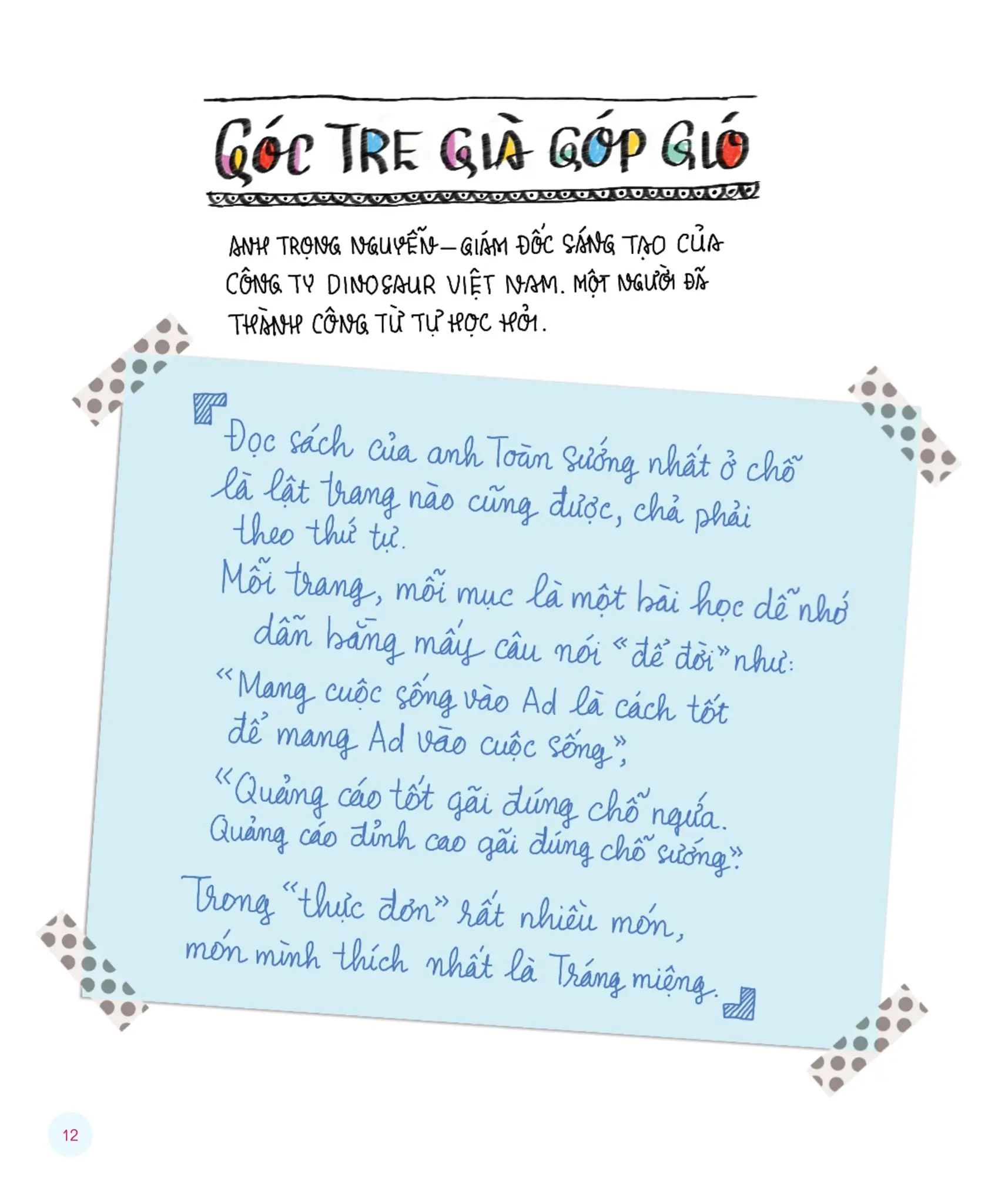  Think Out Of The Book - Nghĩ Ngoài Sách Vở 