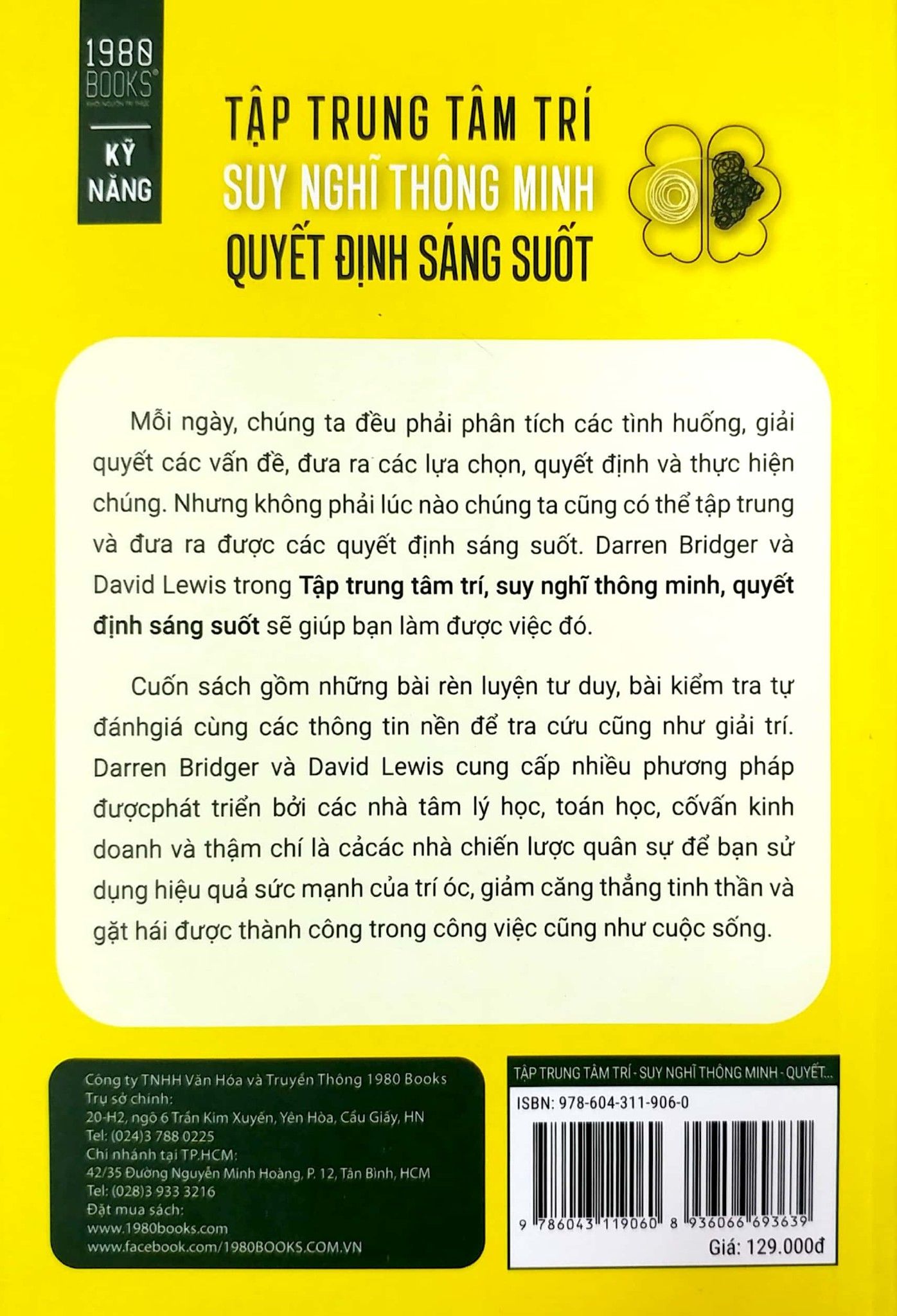  Tập Trung Tâm Trí, Suy Nghĩ Thông Minh, Quyết Định Sáng Suốt 