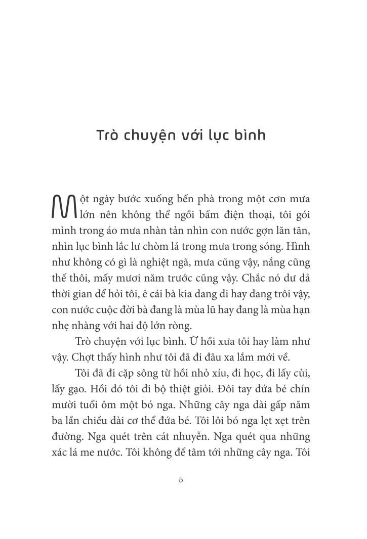  Trò Chuyện Với Lục Bình 