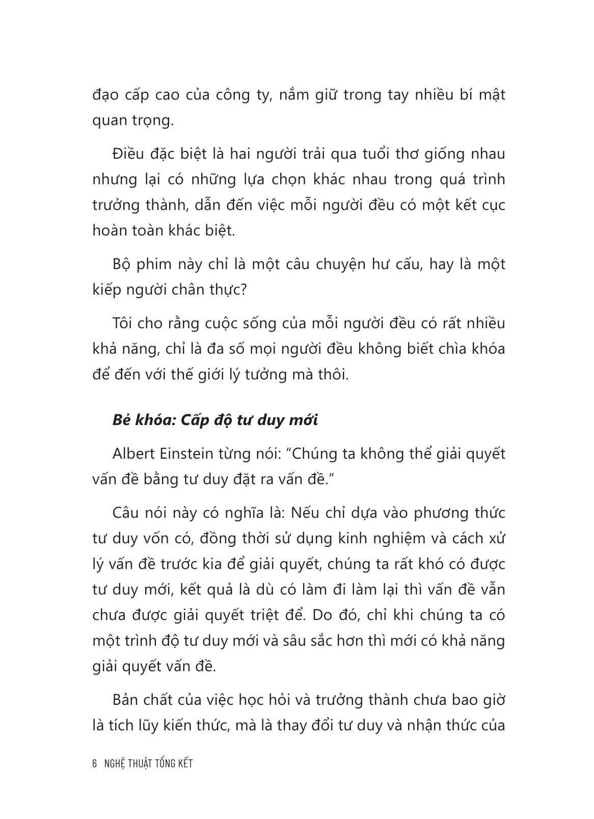  Nghệ Thuật Tổng Kết 