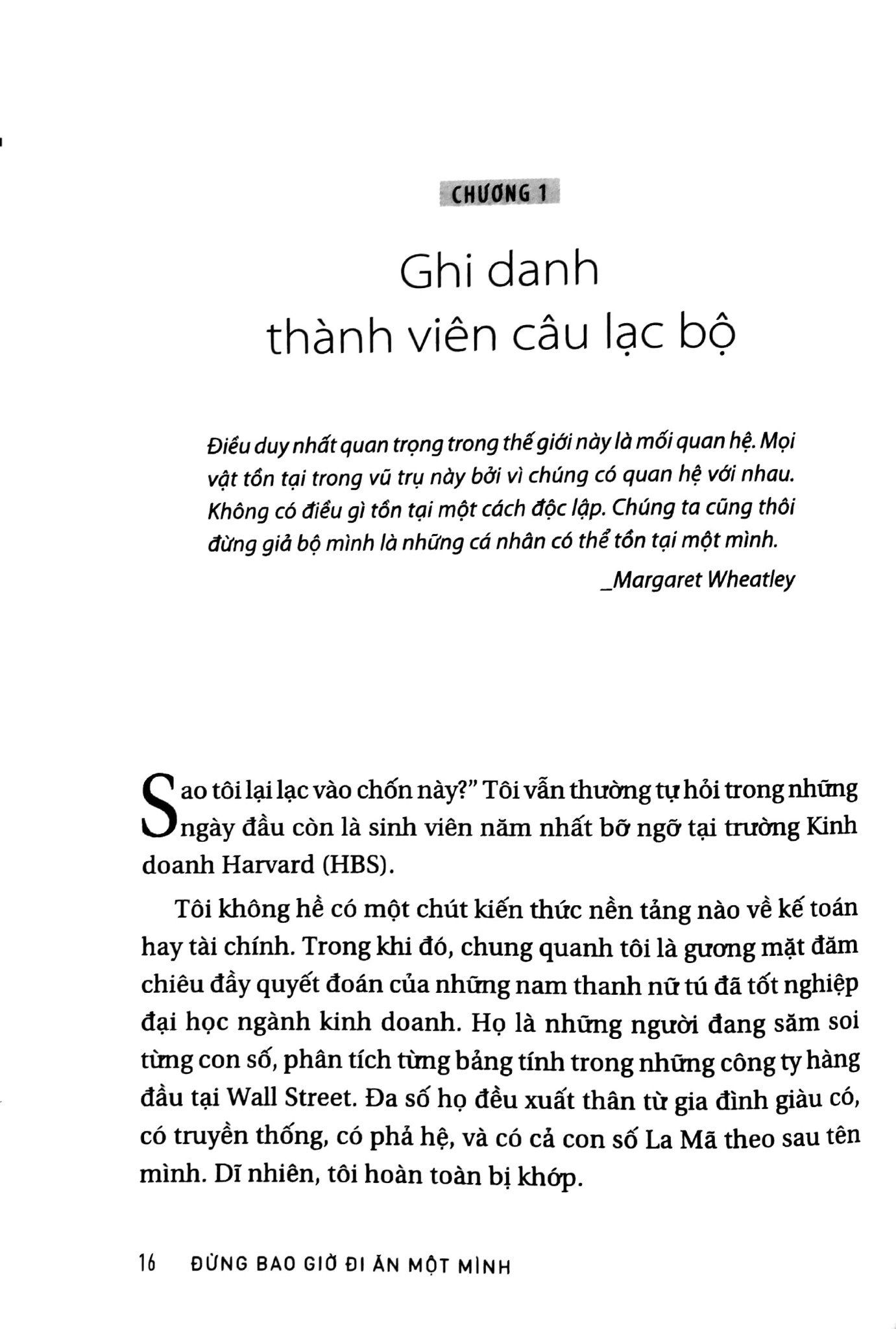  Đừng Bao Giờ Đi Ăn Một Mình 