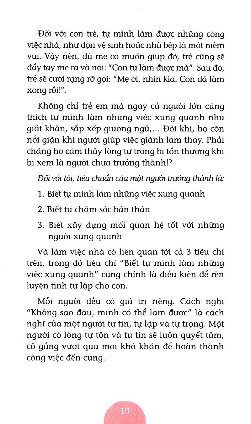  Dạy Con Làm Việc Nhà (Tái Bản) 