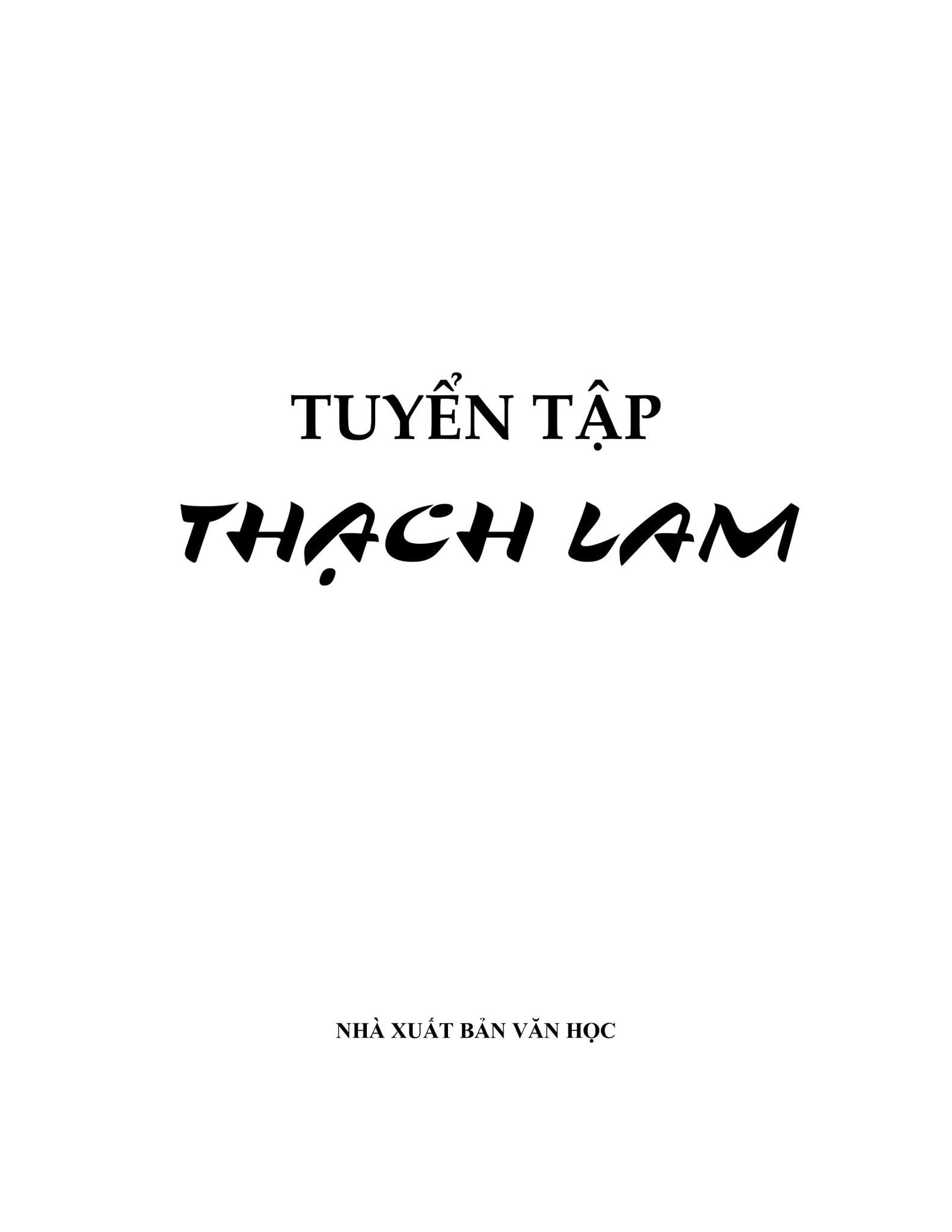  Tuyển Tập Thạch Lam 