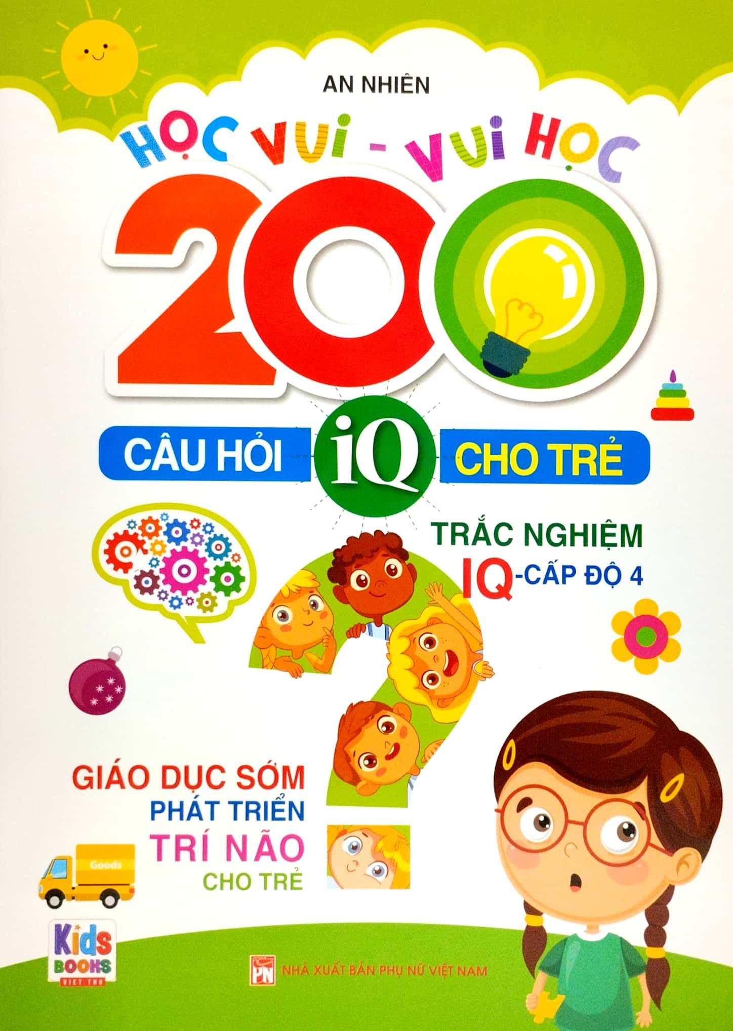  Trọn Bộ 200 Câu Hỏi Iq Cho Trẻ (4 Cuốn) 