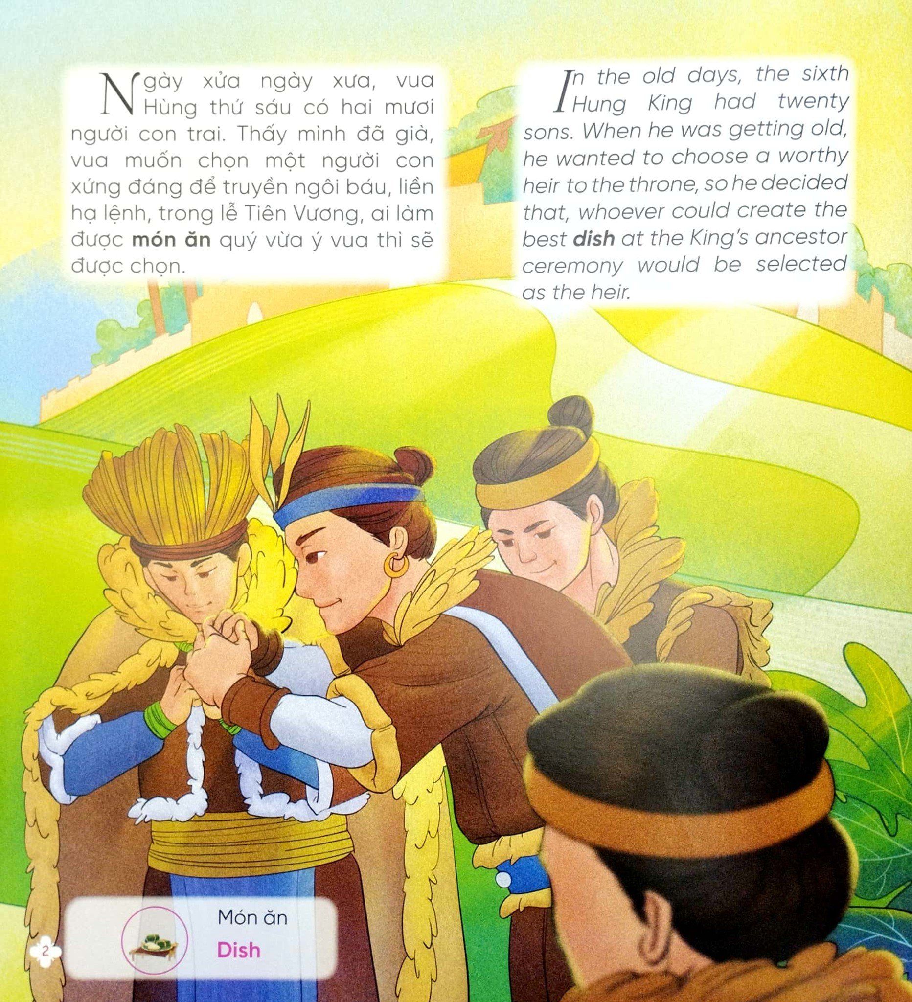  Xưa ơi là xưa - Truyện cổ tích Việt Nam chọn lọc Song ngữ Việt - Anh - Sọ Dừa - Bánh chưng bánh giầy - Cậu bé Tích Chu 