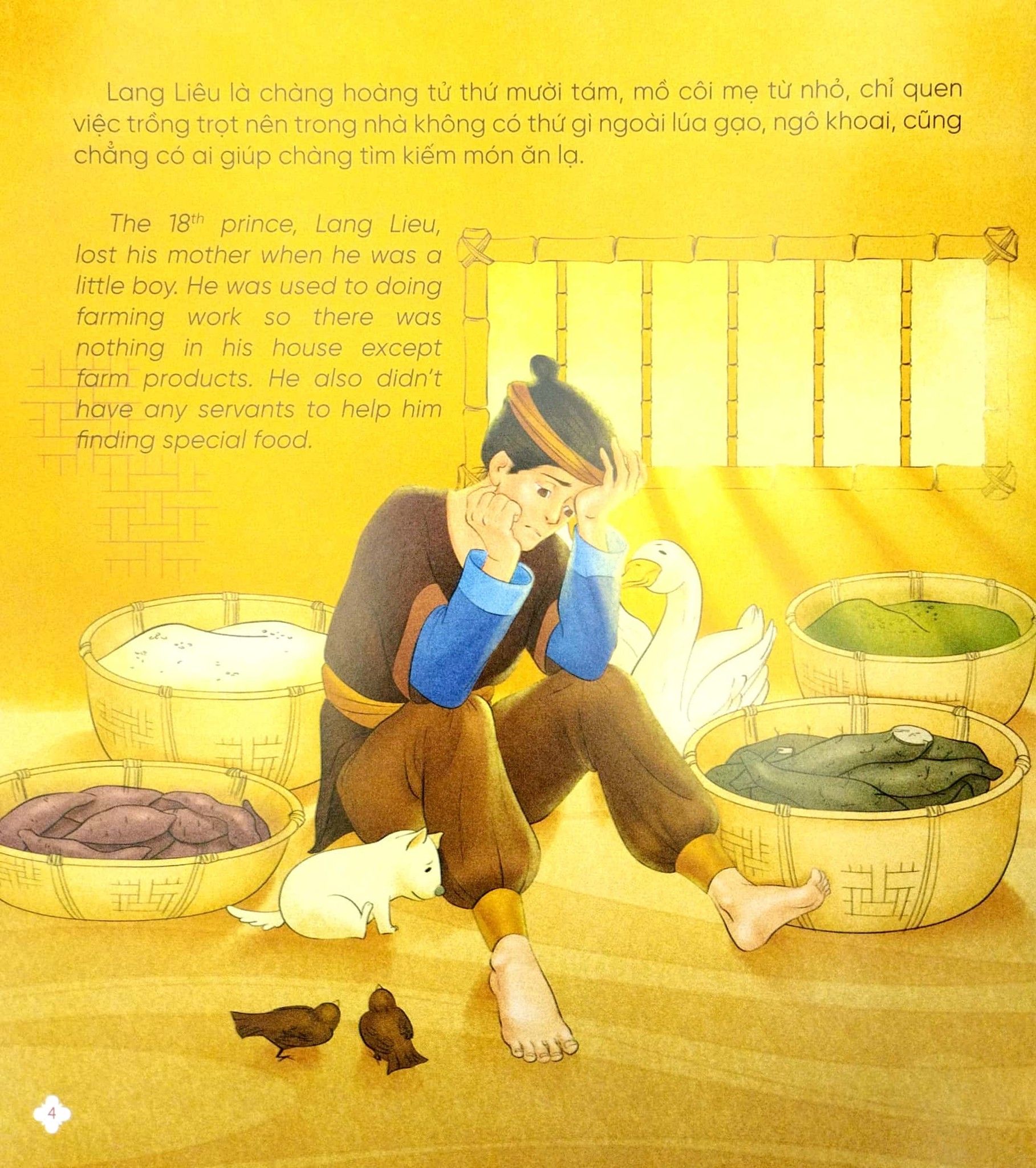  Xưa ơi là xưa - Truyện cổ tích Việt Nam chọn lọc Song ngữ Việt - Anh - Sọ Dừa - Bánh chưng bánh giầy - Cậu bé Tích Chu 
