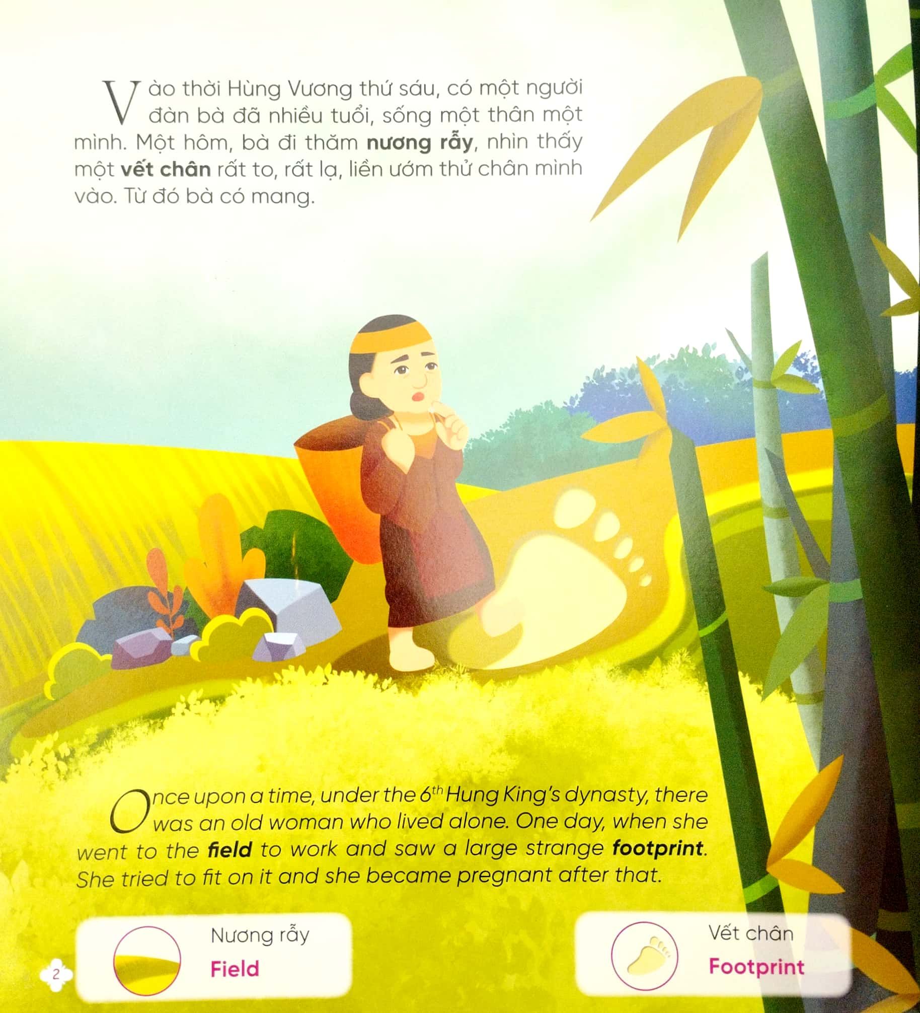  Xưa ơi là xưa - Truyện cổ tích Việt Nam chọn lọc Song ngữ Việt - Anh - Thánh Gióng - Yết Kiêu - Sơn Tinh Thủy Tinh 