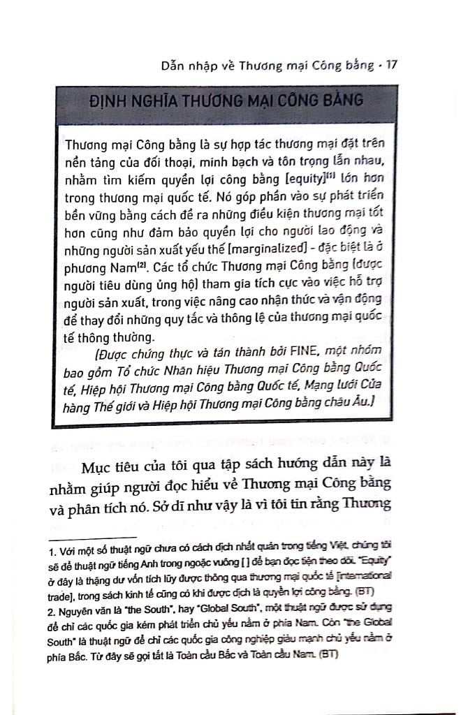  Dẫn Nhập Về Thương Mại Công Bằng 