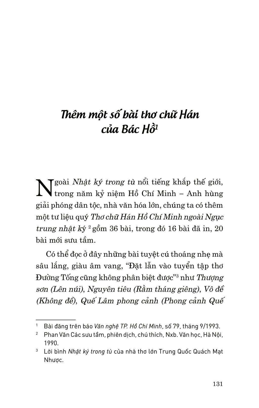  Di Sản Hồ Chí Minh. Bác Hồ Với Văn Hóa Phương Đông 