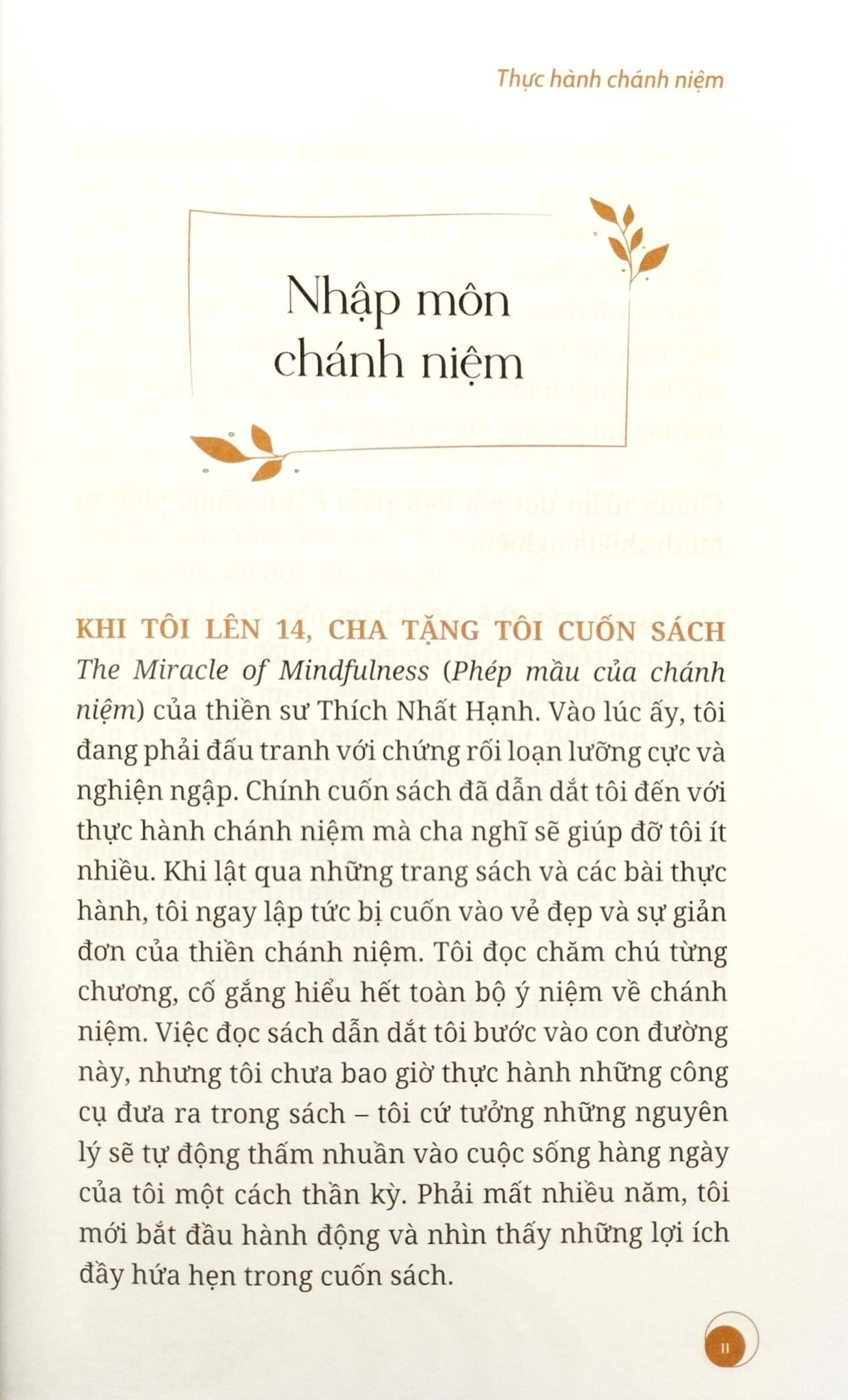  Thực Hành Chánh Niệm 