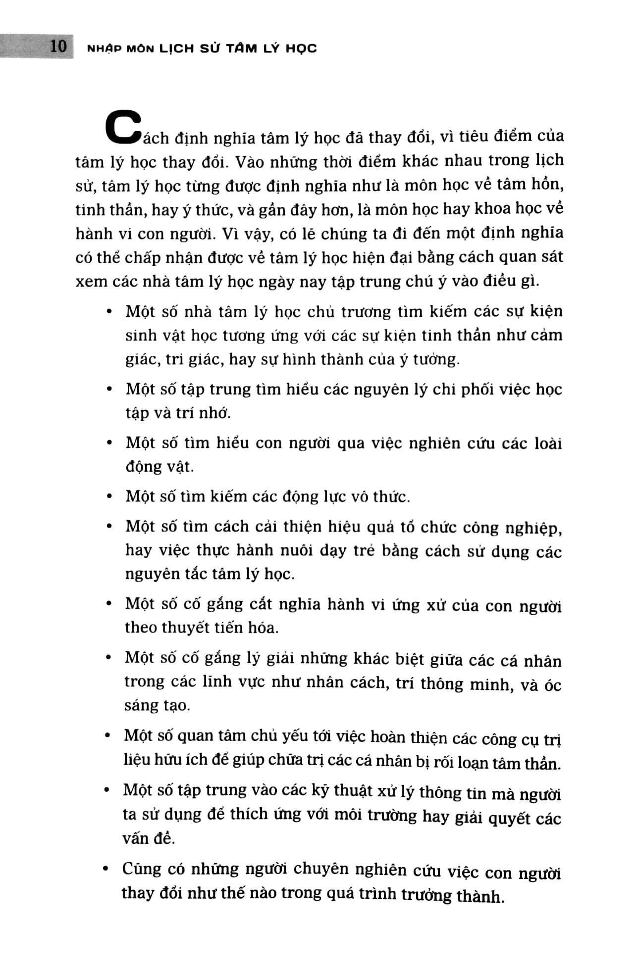  Nhập Môn Lịch Sử Tâm Lý Học 