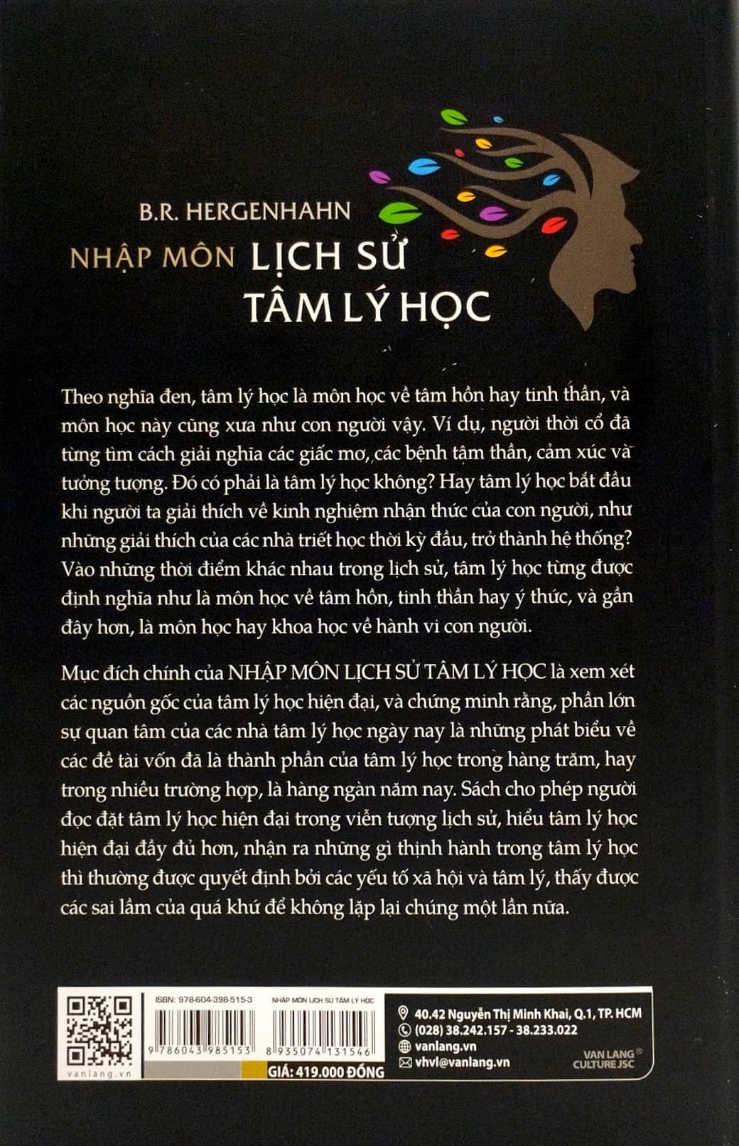  Nhập Môn Lịch Sử Tâm Lý Học 